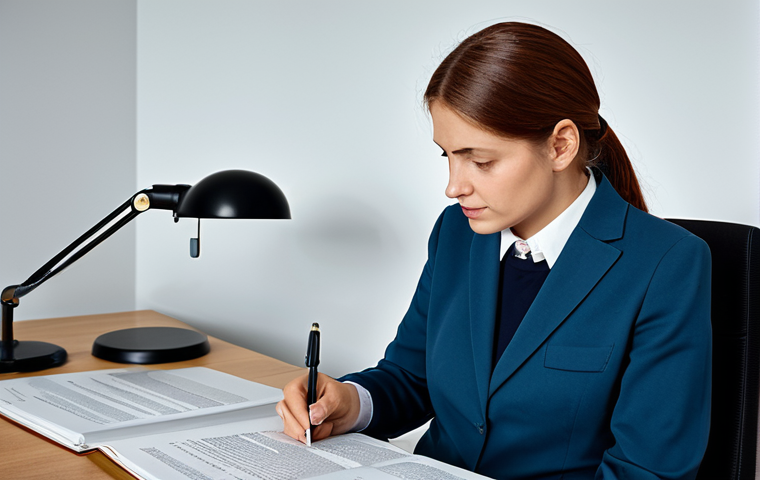번역사에게 필요한 문화적 소양 - Empathetic Translator**
"A professional translator, fully clothed in a modest office setting, deepl...
