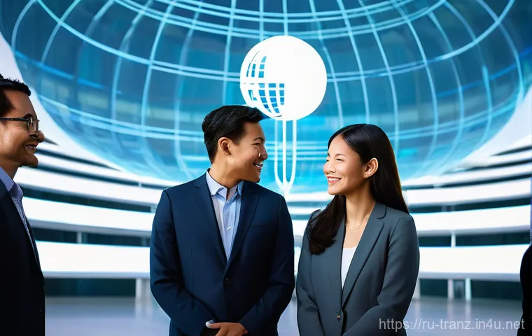 번역사의 미래 전망과 인공지능 번역 - **Prompt 2: Mastering Future Language Technologies**
    A cinematic, high-resolution portrait of a ...